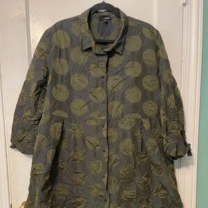 Sun Kim Crinkle Jacket - size 1X